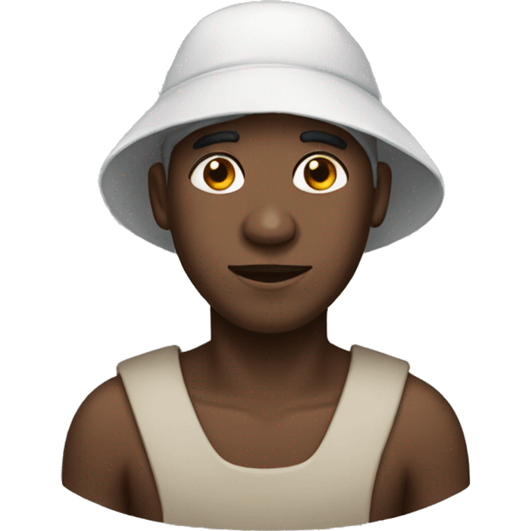 Black man wearing bonnet emoji