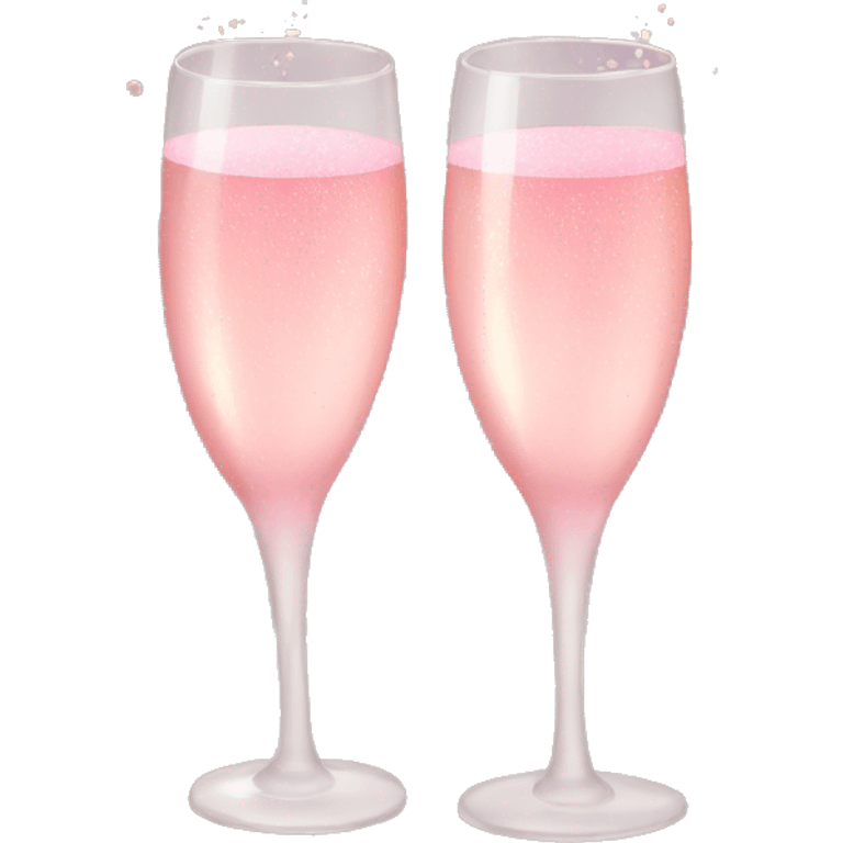 Pink champagne  emoji