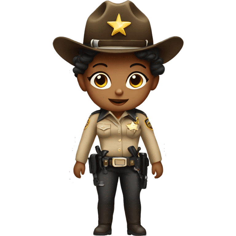 Baby girl dressed as a sheriff on a helicopter  emoji