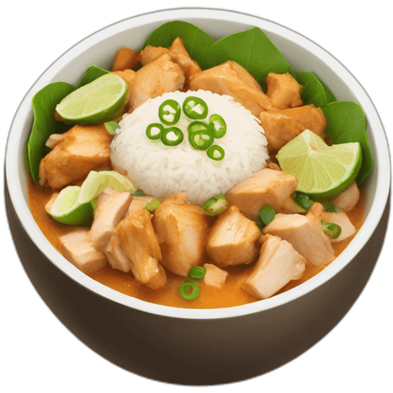 Thai chicken bowl emoji