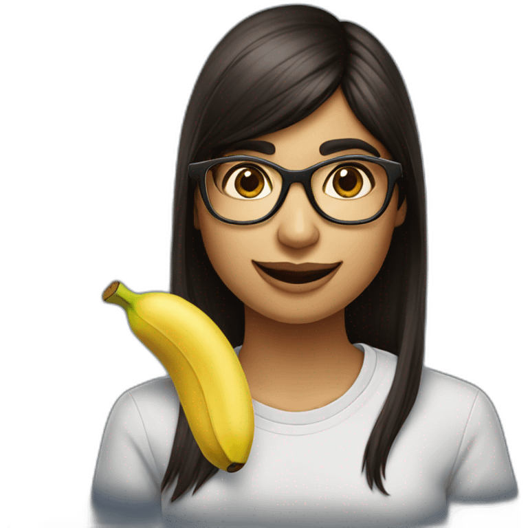 Mia khalifa eat a banana emoji