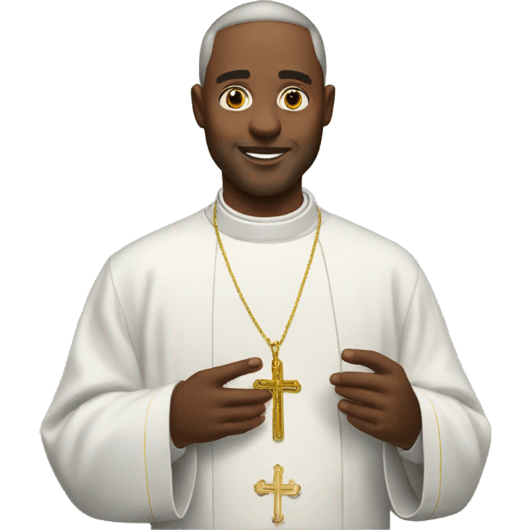 Catholic priest at the altar emoji