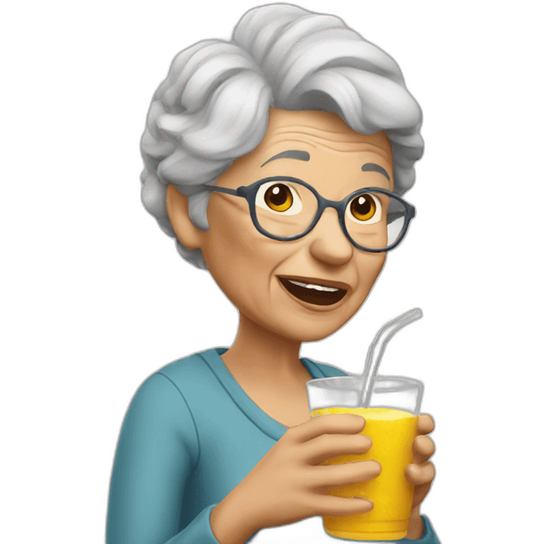 thirsty granny emoji