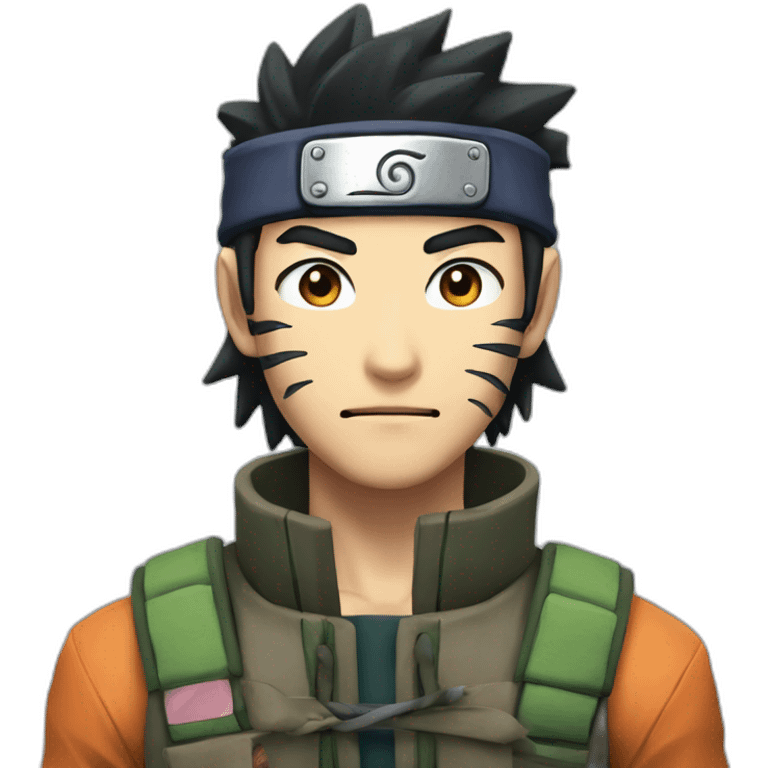 Asuma from naruto in vest shot emoji