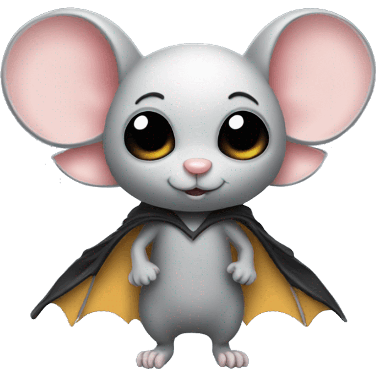 Mouse with bat wings emoji