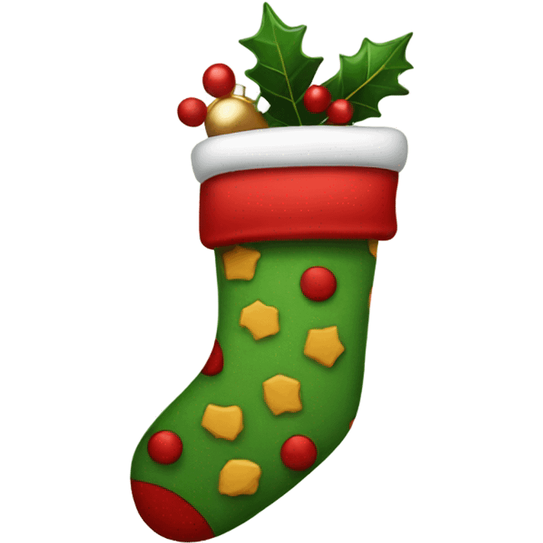 Christmas stocking emoji