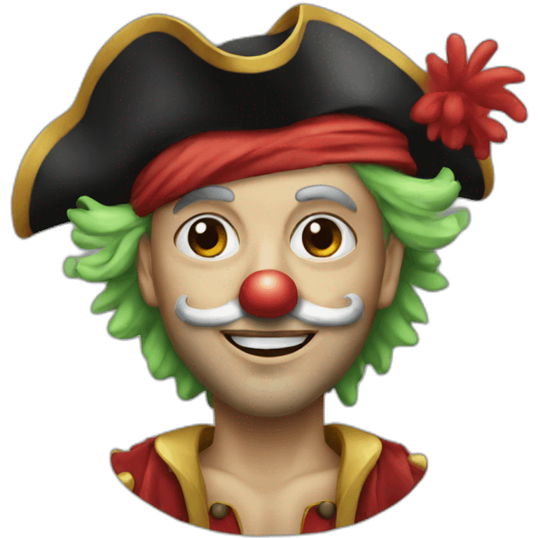 Clown pirate emoji