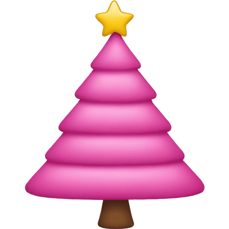 Can you make a pink Christmas tree  emoji