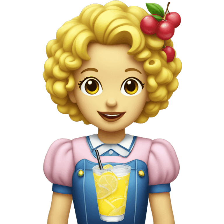 Shirley temple lemonade  emoji