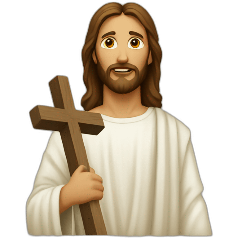 Jesus cross emoji