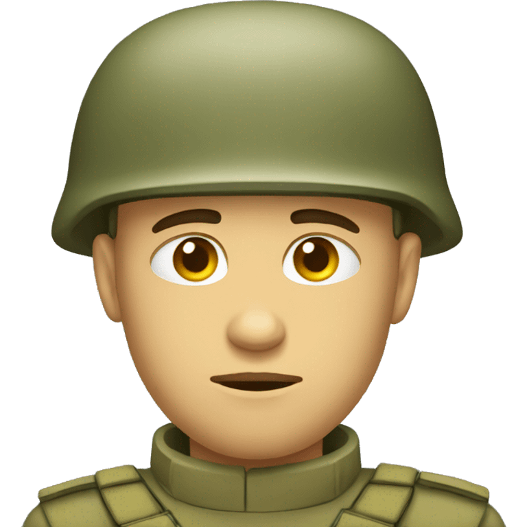 vary sad soldier  emoji