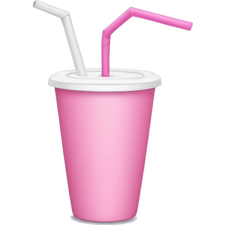 pink cup with straw emoji