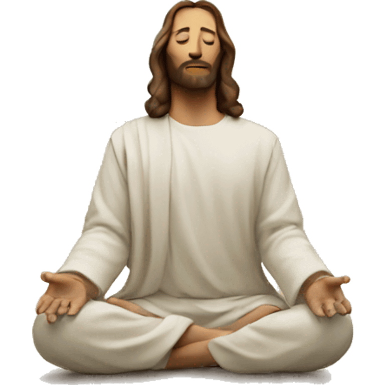 jesus meditating emoji