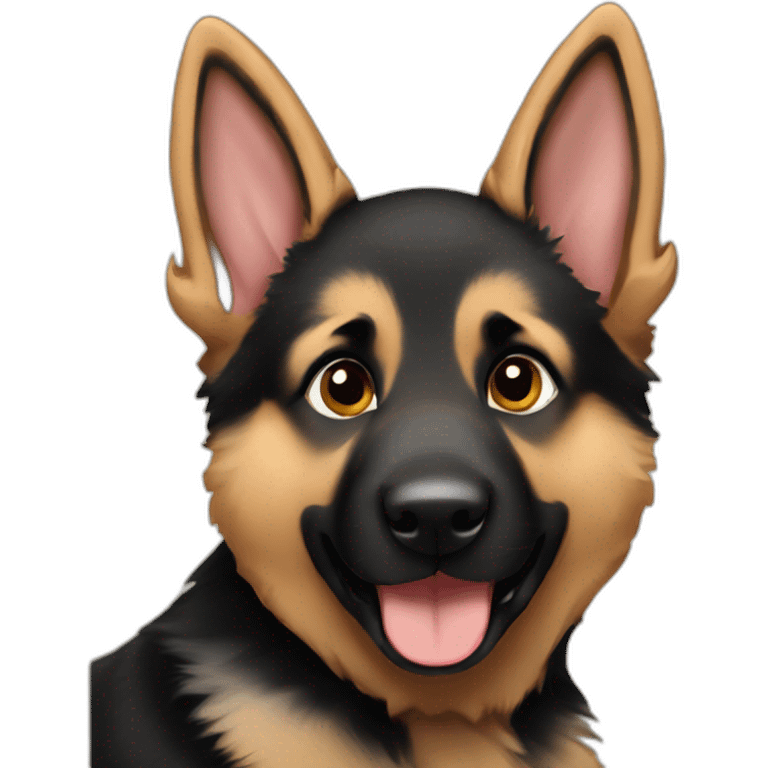 german shepherd puppy emoji