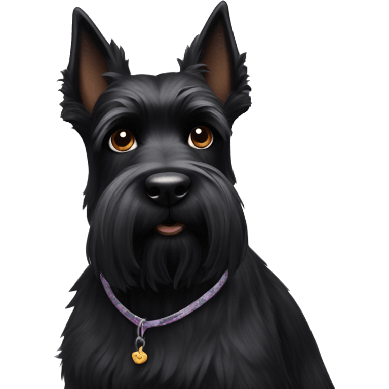 black scottie dog  emoji