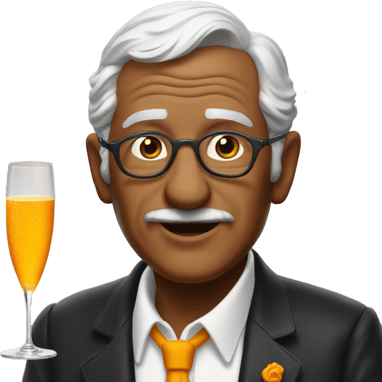 Gramps with veuve clicquot  emoji