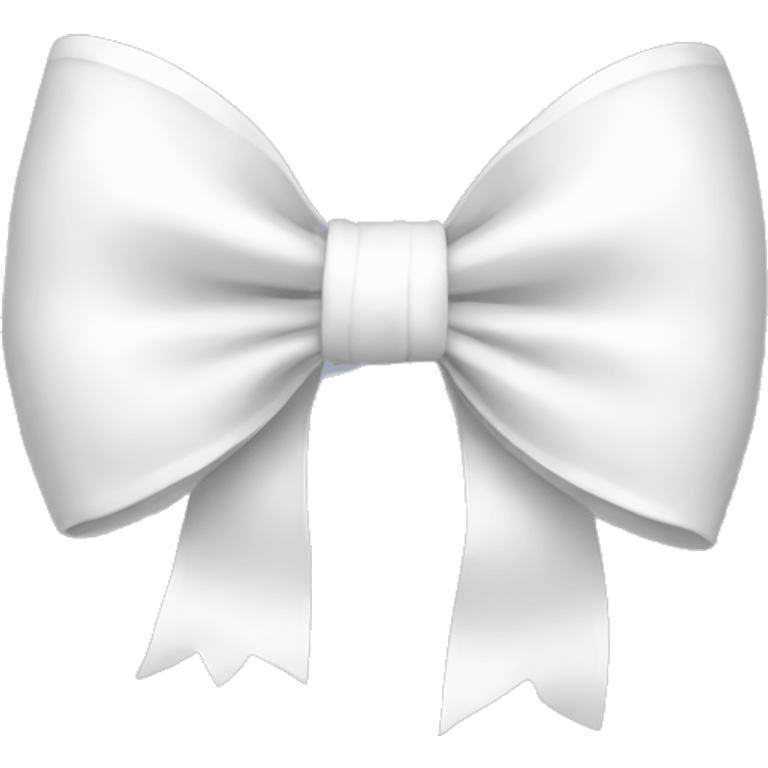 White bow emoji