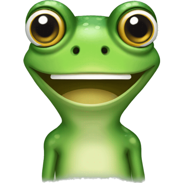 frog with checkbox on head emoji