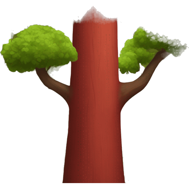 giant red wood tree forest emoji