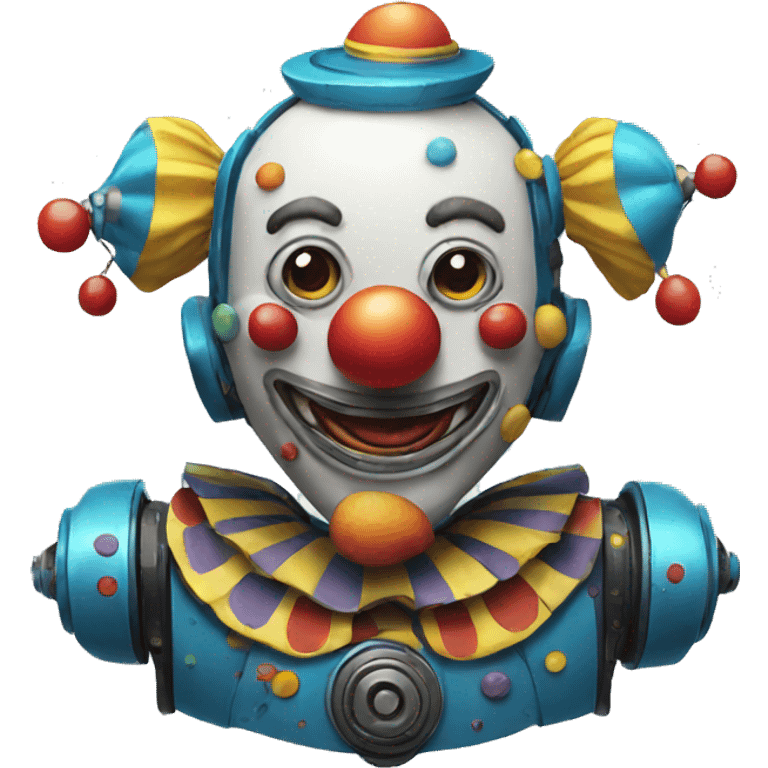 Clown robot emoji