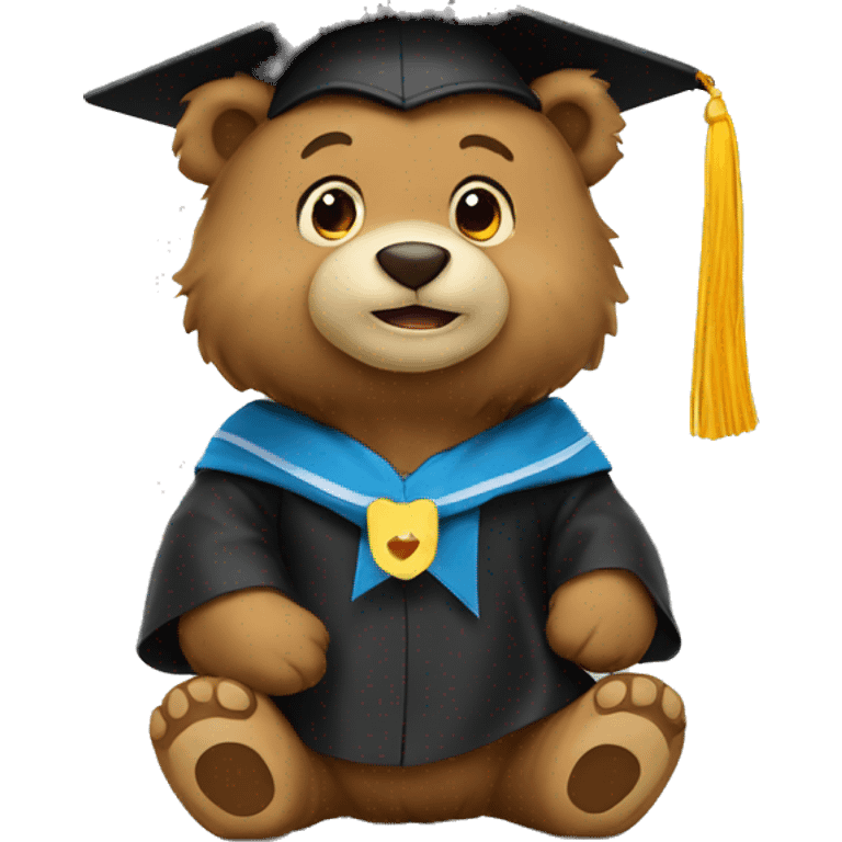 graduation bear emoji