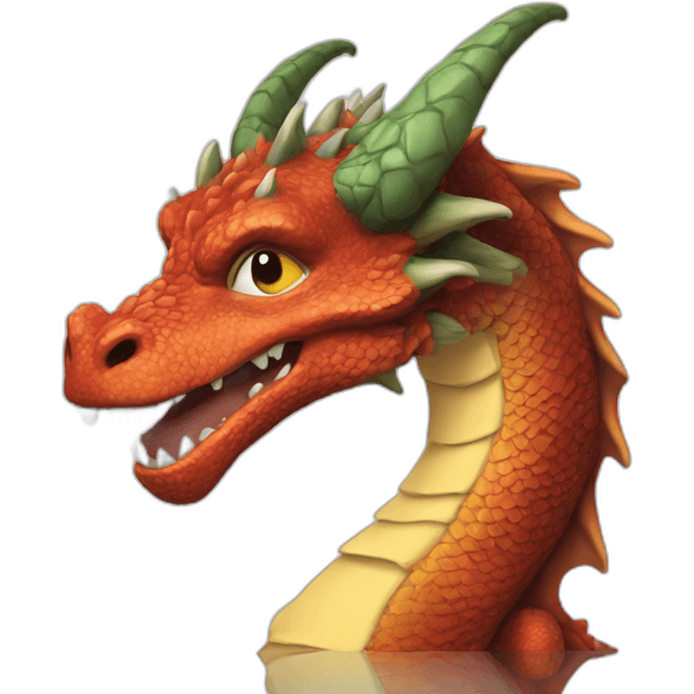 Dragon qui pleure emoji