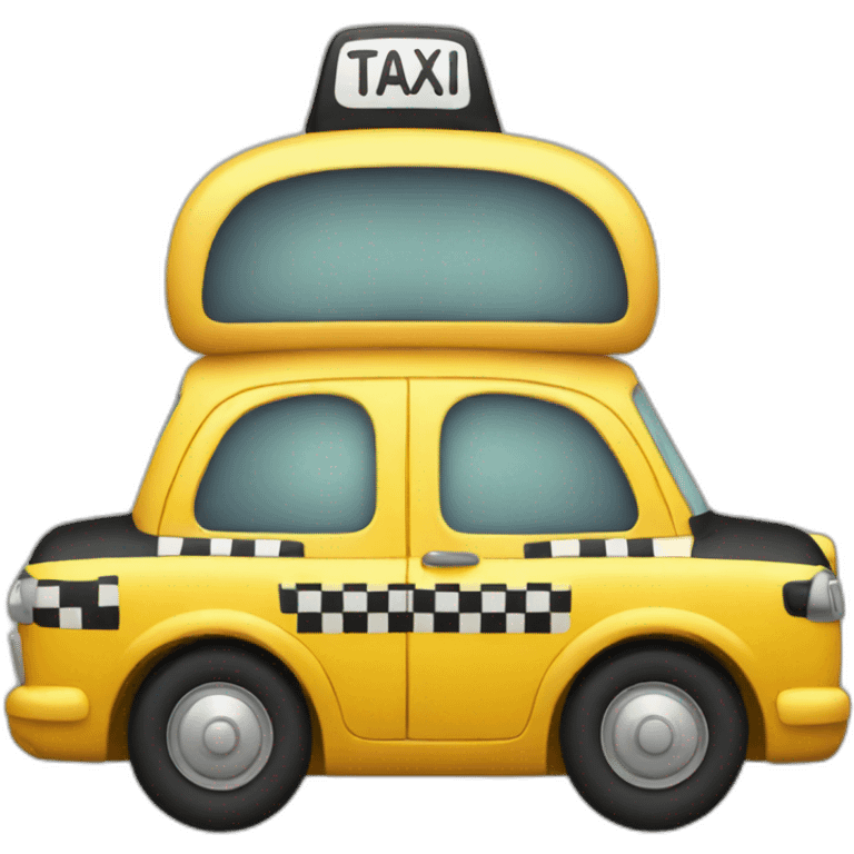 cute taxi emoji