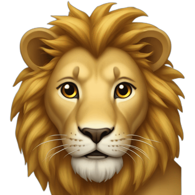 Lion sur lapon emoji