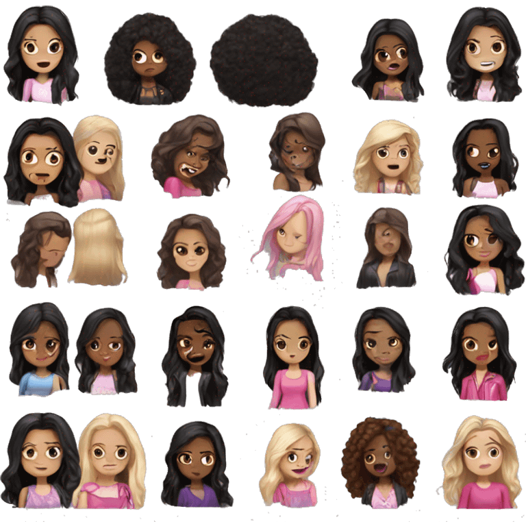 Mean girls dark hair emoji