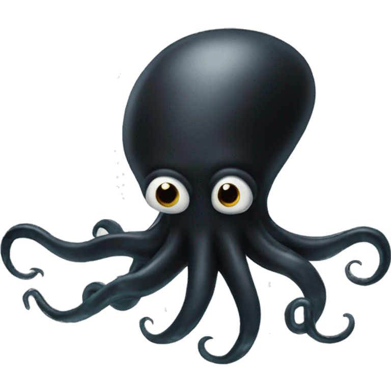 Black squid emoji