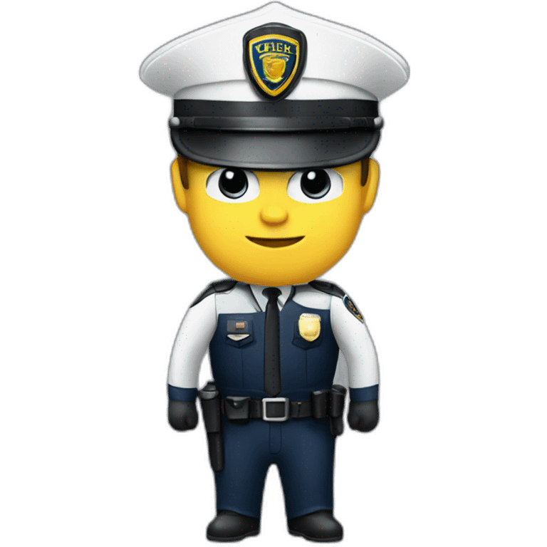 Police in tesla emoji