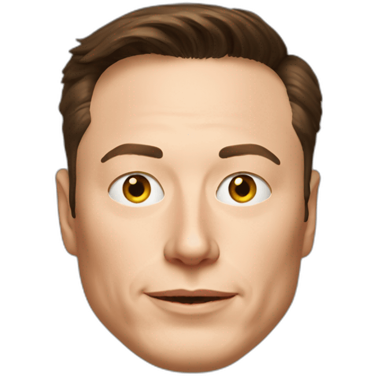 Elon Musk with a cat face emoji