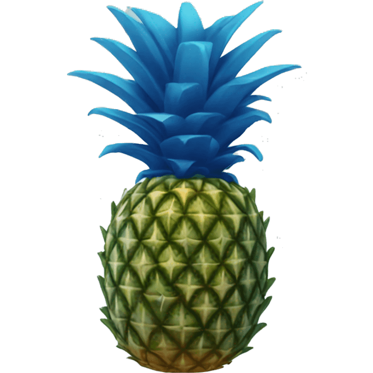 Blue pineapple emoji