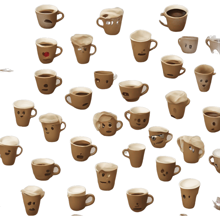 Vintage coffee mug  emoji