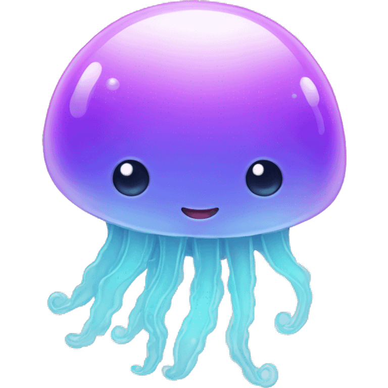 cute kawaii baby jellyfish emoji