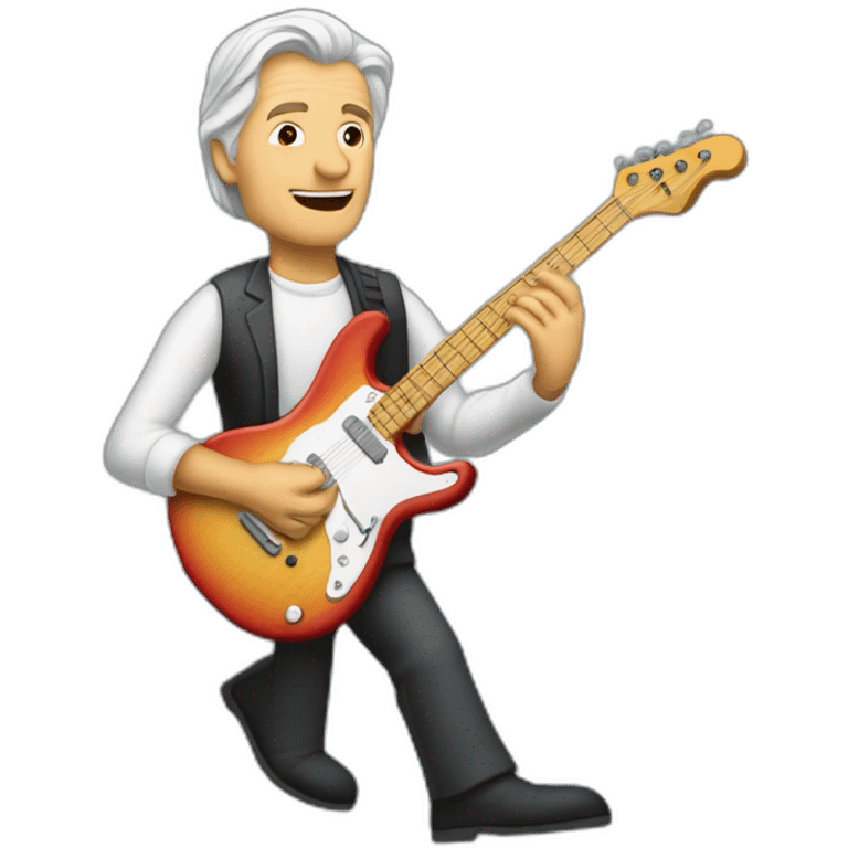 Le guitariste John mclaughlin qui joue de la trompette emoji