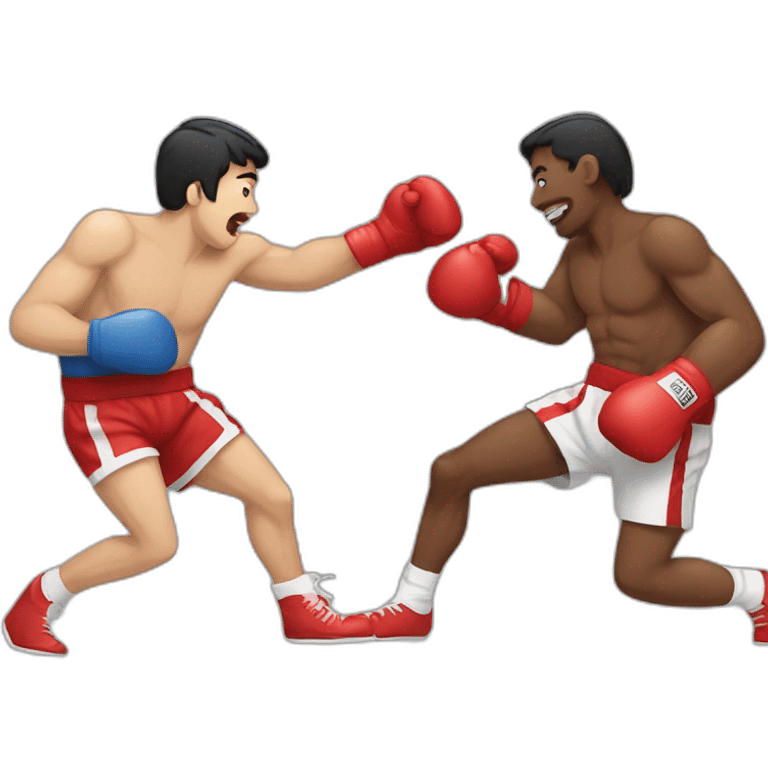 Boxing match emoji