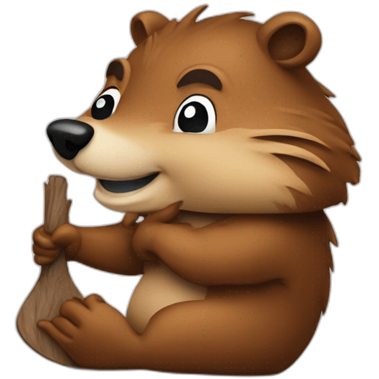 Woodstake logo 2020 bany the beaver mascot emoji