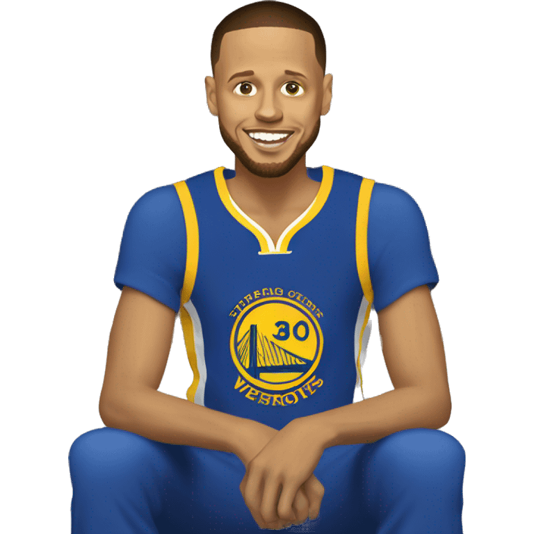 Stephen Curry doing night night emoji