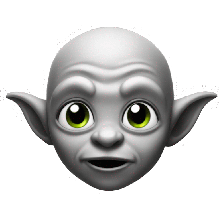 cute goblin black and white emoji