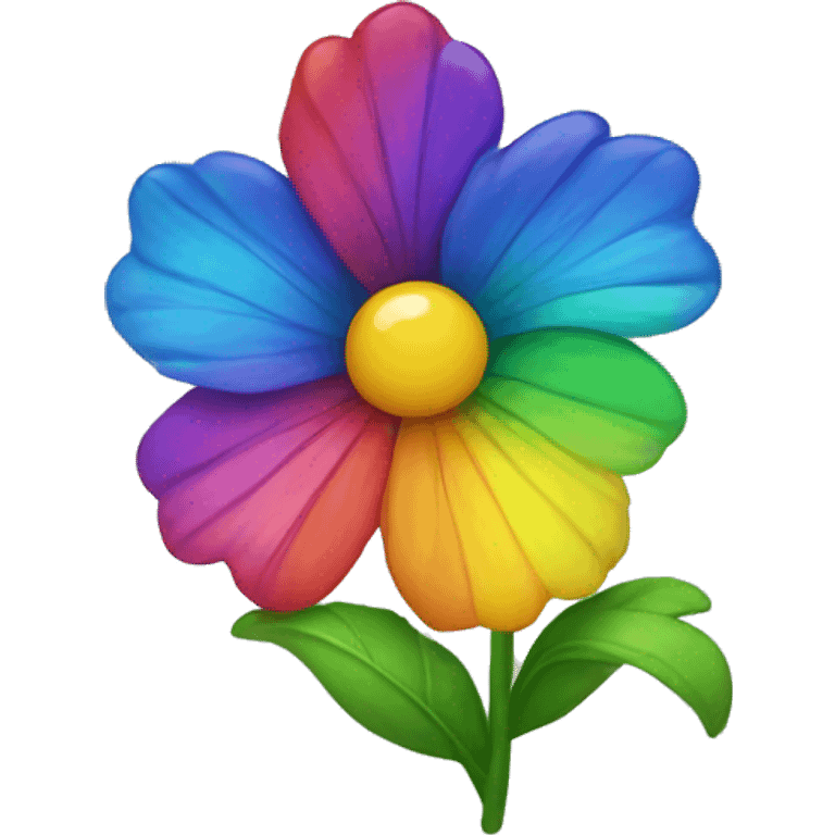 Rainbow flower  emoji