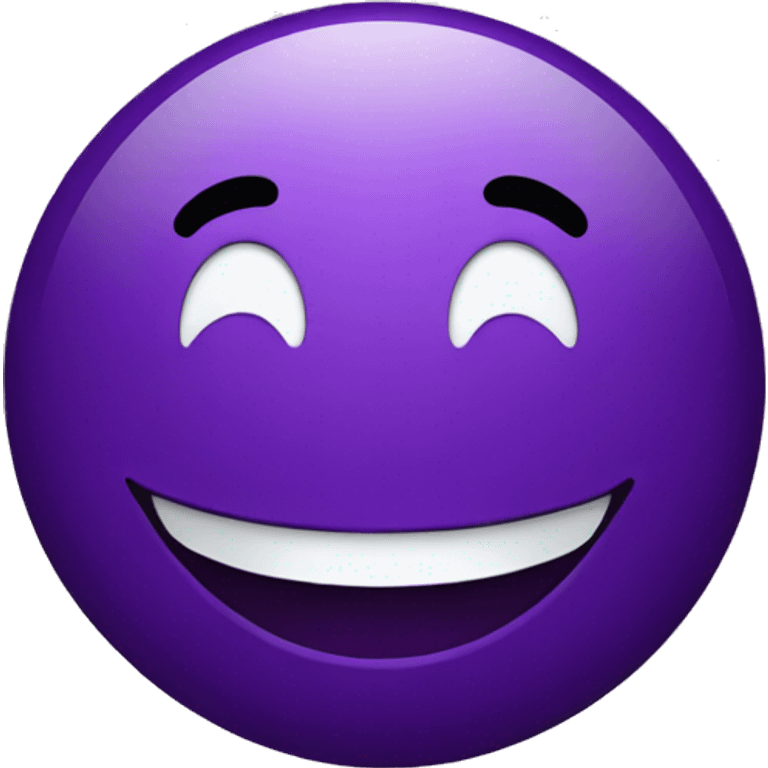 dark purple smiling happy face emoji