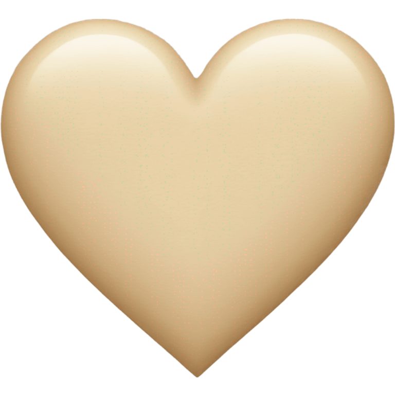 beige heart  emoji