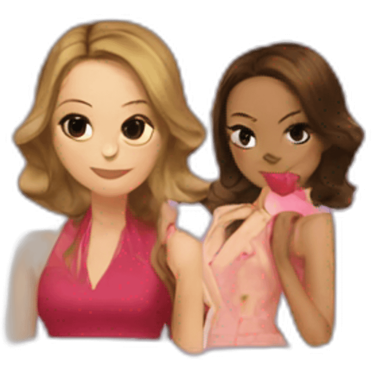 Blair waldorf and serena  emoji