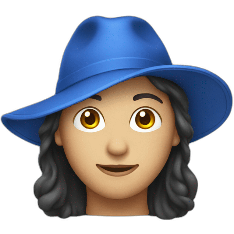 Blue hat emoji