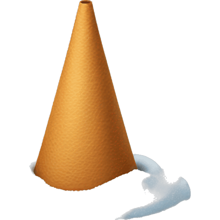 cone in the snow emoji