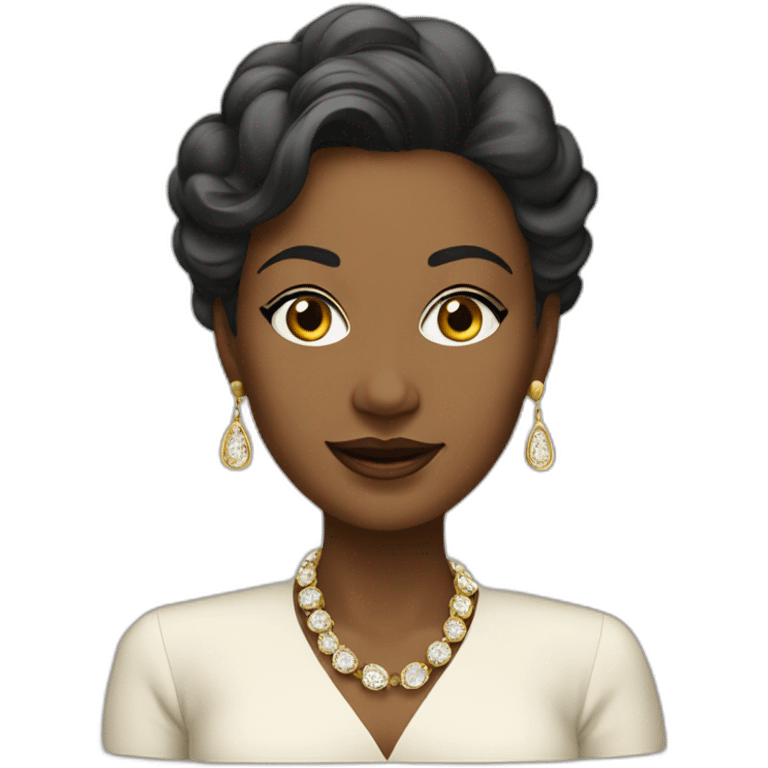 Rich woman in geneva emoji