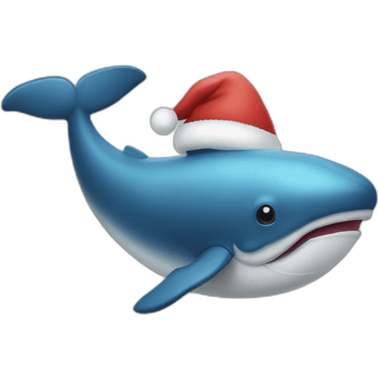 christmas whale emoji