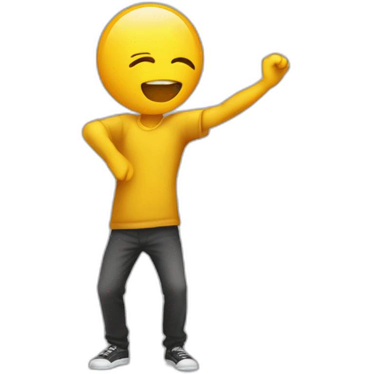 A person is doing a dab emoji