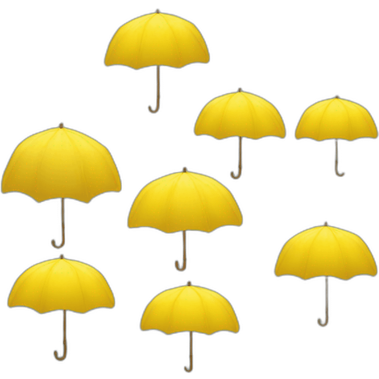 Rain yellow emoji